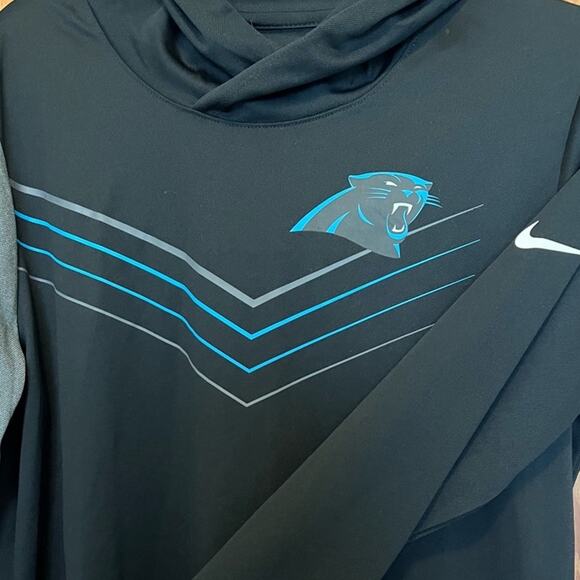 Nike Carolina Panthers Hoodie Performance Long Sleeve‎ Women's Large NWT Dri Fit - Picture 1 of 7